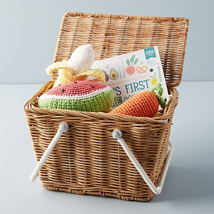 Cesta de picnic vacía para niños, venta al por mayor, cestas de camping de ratán natural hechas a mano con tapa - Product Image 3