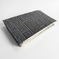 Sistema de Revestimiento de Pared Exterior Completo, Personalizado, Moderno, Ignífugo, con Textura de Azulejo Antiguo, Tablero Metálico Tallado, para el Hogar