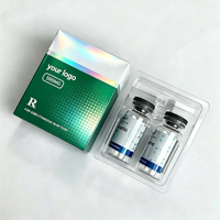 Boîte en papier couleur avec hologramme UV 3D, plateau, étiquette respirante résistante à la chaleur, conception personnalisable gratuite, pelliculage mat, flacon de 3 ml, 5 ml, 10 ml