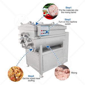 Mezcladora Industrial ORME Totalmente Automática Tipo Paleta para Rellenar, Mezclar y Envasar Salchichas y Carne Picada al Vacío - Product Image 3