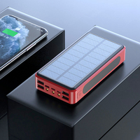 Batterie externe Li-Polymère Étanche à Énergie Solaire de Bonne Qualité, Directement de l'Usine, 20000mAh 30000mAh, pour Téléphone Portable