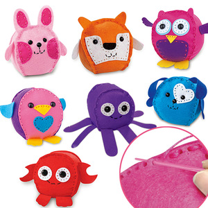 Kit de Manualidades con Fieltro para Hacer Muñecos de Animales de 8cm, Juguetes de Peluche para Niños - Product Image 2
