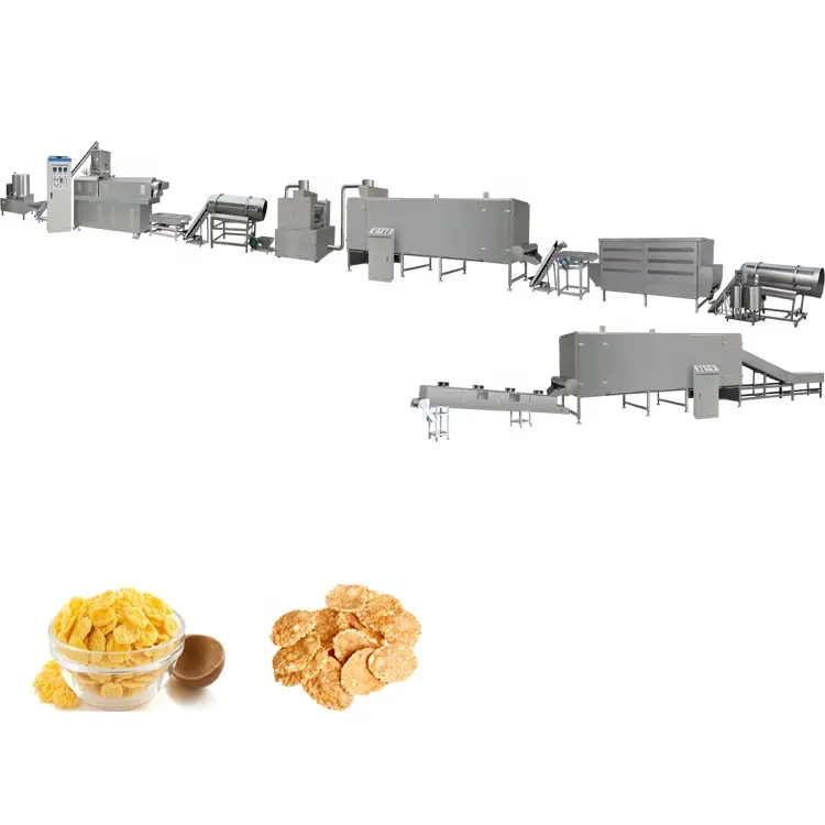 Kleine Kapazität Cornflakes Maschine Frühstück Müsli Mais Snack Verarbeitung linie