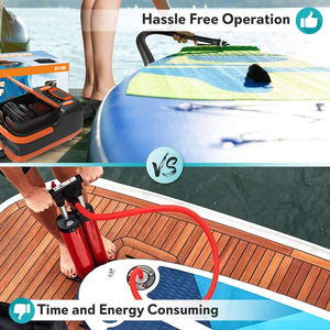 Compresseur d'air électrique numérique, <span class=keywords><strong>gonfleur</strong></span>/dé<span class=keywords><strong>gonfleur</strong></span> rapide pour planche à pagaie gonflable SUP, bateau - Product Image 4