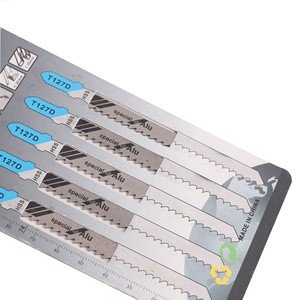 Hoja de sierra de calar de acero 65MN de grado industrial, corta madera/plástico/tuberías/aluminio, diseño recto y curvo, personalizable OEM T114D - Product Image 1