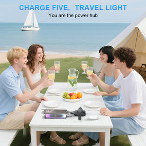 OTHC-P007 Hochleistungs-10000mAh 2-in-1 Powerbank Kabelloses Ladegerät mit Integriertem Kabel LED-Anzeige Tragbares Schnellladegerät BMS-System Urlaub - Product Image 2