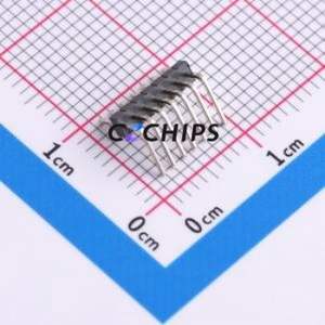 HX PZ1.27-1x7P WZ-P Pin Header Bent Lead Through Hole,P=1.27mm Connector 1x7P 1.27mm Pin Header Right Angle Insert - Product Image 2