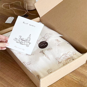 Hot selling Printed Brand Logo Custom Tissue <b>Paper</b>, Customize Pattern Text <b>Recycled</b> Gift <b>Wrapping</b> <b>Paper</b> and Sticker - Product Image 6