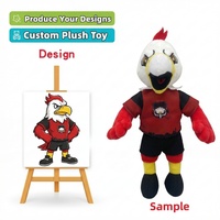 Peluches personnalisées en gros, poupées mascottes d'équipes sportives de dessin animé, collections de mascottes pour événements sportifs, jouets en peluche Western