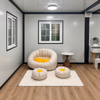 Maison conteneur préfabriquée modulaire en revêtement de pierre OEM, type Lodge Dune du Désert, pour hébergement du personnel de camp minier, vente en gros