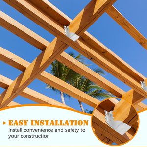 Cintre de solive de 2 po x 8 po de calibre 18 <span class=keywords><strong>pour</strong></span> solives de plancher en bois, de plancher et de <span class=keywords><strong>plafond</strong></span>. - Product Image 2