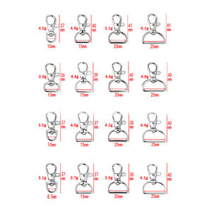 Fibbia di collegamento con testa a fune a bottone girevole fibbia per cani in lega di zinco gioielli appesi a mano - Product Image 2