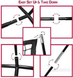 ตาข่ายฝึกซ้อมเบสบอลแบบพกพา ขนาด 7x7 ฟุต ตาข่ายฝึกซ้อมซอฟต์บอลพร้อมโซนตีสำหรับฝึกตี ฝึกขว้าง และฝึกซ้อม - Product Image 6