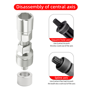 Extracteur de <span class=keywords><strong>manivelle</strong></span> de vélo VXM – Outil de réparation pour pédalier de vélo de route et VTT, extracteur de roue de <span class=keywords><strong>manivelle</strong></span>, axe de boîtier de pédalier - Product Image 3