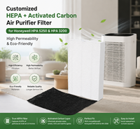 Filtre de remplacement au charbon actif HPA5200B compatible avec les purificateurs d'air Honeywell HPA 5200B HPA5220 HPA5250 HPA3200