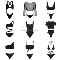 Trazos Verdes. Traje de Baño Bikini Sexy de Navidad Personalizado de Alta Calidad, Monokini Negro Sexy, Micro Bikini, Traje de Baño Sexy Juvenil 2013