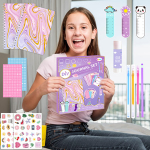 Set di Articoli per Scrapbooking Fai-da-Te, Agenda Giornaliera, Diario, Organizer, Adesivi, Clip, Timbri e Pennarelli per Principianti, <span class=keywords><strong>Donne</strong></span> e Ragazze - Product Image 3