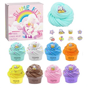 8-Color Butter Slime <b>Set</b> 50ml Slime Kit Cross-Border Foaming Glue Ramen Slime Puff Slime Non-Stick Hands Ages 7-14 Color Box - Product Image 4