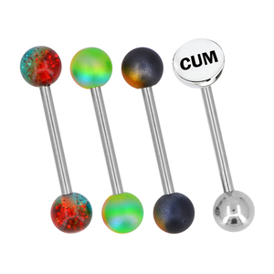 Promotion Curved Barbell Eyebrow Snake Display Acrylic <strong>8</strong> <strong>Ball</strong> 5 20 Mm Ruber <strong>Ring</strong> for Man Piercing Tongue - Product Image 2