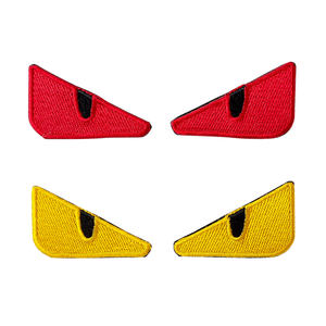 Patch brodé de petites paillettes œil de diable, badge œil du diable, autocollant en résine pour tissu en toile écologique, patchs de haute qualité inaltérables - Product Image 1