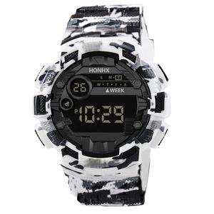 <span class=keywords><strong>Reloj</strong></span> digital de camuflaje marca <span class=keywords><strong>HONHX</strong></span> para hombre, <span class=keywords><strong>reloj</strong></span> electrónico con fecha para exteriores para hombre, <span class=keywords><strong>reloj</strong></span> LED deportivo resistente al agua - Product Image 1
