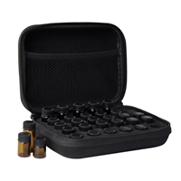 Boîte à huiles essentielles légère de qualité industrielle, capacité de 30 flacons de 1 ml à 3 ml, sac de rangement de voyage anti-poussière