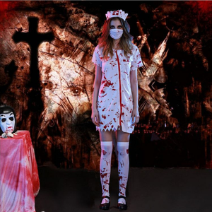 Halloween adulto Horror Zombie <span class=keywords><strong>enfermera</strong></span> disfraces hombres mujeres Bloody Doctor disfraces - Product Image 3