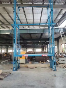 Table élévatrice verticale fixe pour le levage de matériaux, utilisation intérieure et extérieure, 2*2m, rail de guidage - Product Image 2