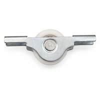 Poulie de fenêtre coulissante en zinc bleu plaqué, boîtier de 50 mm, roue en nylon silencieuse résistante à l'usure pour fenêtre coulissante en uPVC ou en aluminium