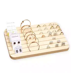 Wholesale Earring Card Display Organizer Wooden Jewelry Stand