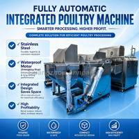 Machine d'échaudage et de plumage de volailles automatique 1000 BPH, machine industrielle d'échaudage et de plumage de poulets pour ligne d'abattage de volailles
