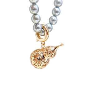 31387 Accesorios de Perlas DIY, Colgante de Plata S925 con Soporte Vacío, Hebilla para Colgante Hulu, Tamaño 4mm, Colgante para Collar, Redondo de 3-6mm - Product Image 5