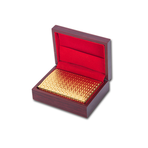 Jeu de cartes à jouer, modèle européen, plaqué <span class=keywords><strong>or</strong></span> 24k, Full Poker, boîte en bois, automobile - Product Image 3