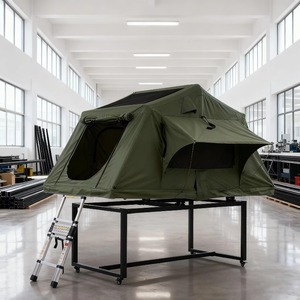 Tente de toit souple pour SUV, imperméable, <span class=keywords><strong>en</strong></span> toile, pour 3-4 personnes, pour l'extérieur - Product Image 2
