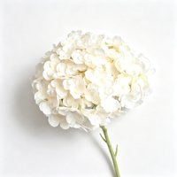 Bunga Hydrangea Buatan Sutra Baru, Realistis, Lembut, Tahan Air, Ringan, Buatan Tangan, Gaya Eropa Vintage, untuk Hari Ibu, Wisuda