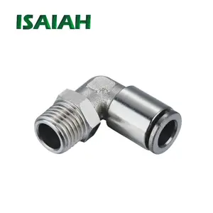 Pipe Copper Pneumatic Fittings Supplier Heat Resistance L Type Air Brass OEM China New Product 2019 Provided Nickel Plated 0.01