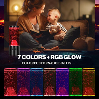 Proyector de Galaxias, Lámpara Volcán LED RGB Recargable por USB, con Efecto de Erupción, para Habitación Infantil, Dormitorio y Decoración de Fiestas