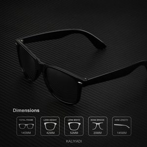 Gafas de sol polarizadas para hombre y mujer, unisex, con montura semirrígida, estilo retro, para conducir, con protección UV - Product Image 5
