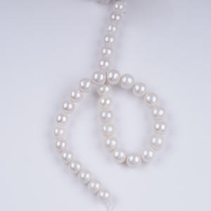 Collar de Perlas de Agua Dulce Naturales de Zhuji, 11-13 mm, Redondas, Blancas, Estilo Edison, para Joyería DIY, Perlas Sueltas al por Mayor - Product Image 2