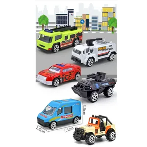 City Theme Mini Die Cast Toy Multi Colors Slide Truck Vehicle Model Car Toys Set