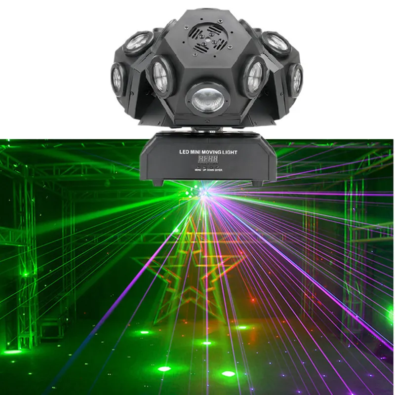 Lezer light laser 3 heads 18pcs*10W led moving dj disco laser light for night club