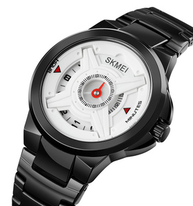 SKMEI — montre rétro de design pour hommes, en acier inoxydable, largeur 1699 - Product Image 3