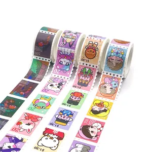 Plester Washi stiker kartun lucu untuk dekorasi Interior, selotip perekat kartun lucu terlaris