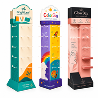 Support d'affichage au sol en carton personnalisé avec étagères pour la promotion en magasin (POP)