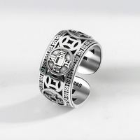 Anneaux Feng Shui chinois Pixiu vintage en zircon plaqué or, pièces de monnaie en cuivre argenté, amulette pour femmes et hommes, bijoux porte-bonheur pour la richesse