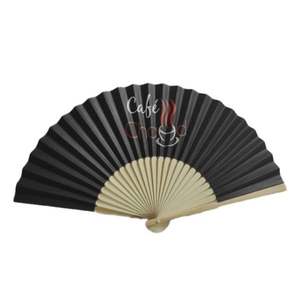 Abanicos Plegables de Papel y Tela de Bambú con Logotipo Impreso Personalizado 2021, Manualidades Personalizadas para Fiestas de Navidad, Año Nuevo y Halloween - Product Image 6