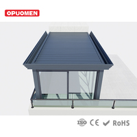 Pergola motorisée moderne en aluminium avec toit à lames orientables pour solution d'ombrage commerciale de jardin, vente en gros usine