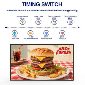 49 Inch 4K <b>Wall</b> Mount Digital Signage 1000Nits Bezel Less Commercial <b>Display</b> for Shopping Mall Bank Public Advertising - Product Image 1