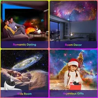 Décoration de chambre à coucher pour enfants, cadeau pour enfants avec 13 effets d'affichage en 1, 360° °   Projecteur d'étoiles rotatif pour la nuit, lumière de nuit, galaxie