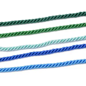 Multi-size Custom Color Strong Round Cords 6mm 8mm Twisted Cord